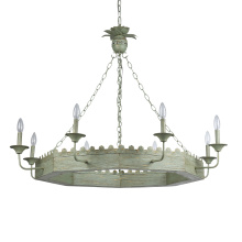 Golden Canada 0838-8 VS - Golden Lighting Finley 8-light Chandelier in Vintage Sage